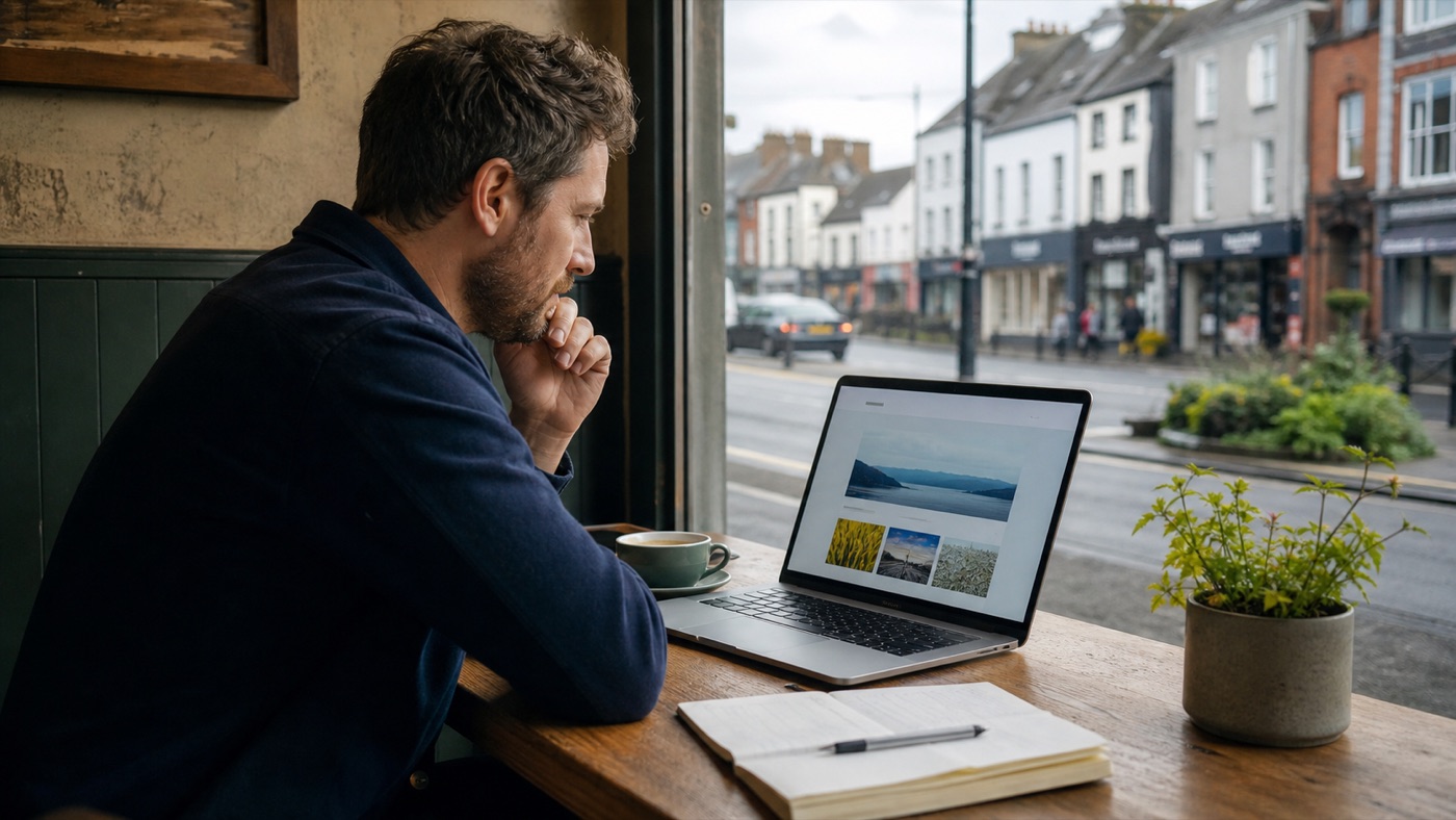 Irish small business owner considering a website hosting option